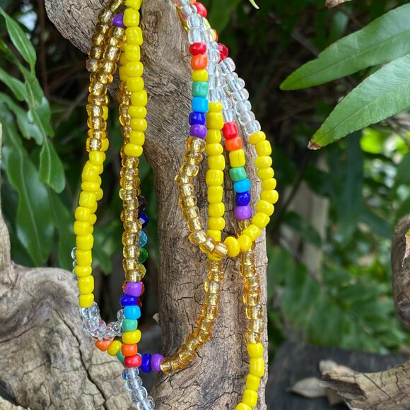 Osumare Orisha Collar Oshumare Necklace Arco Iris Yoruba Santeria Eleke - Picture 2 of 3